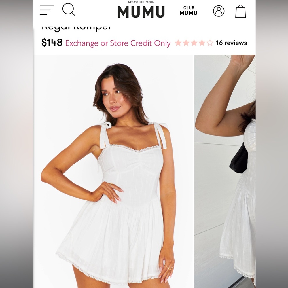 MUMU White romper